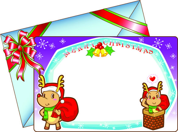 free vector 8 Lovely Christmas Vector Cards